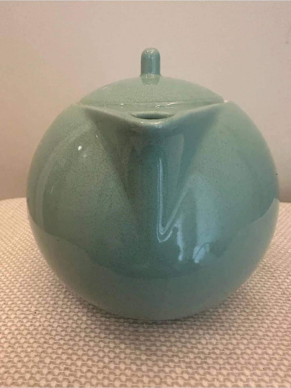 Vintage Sasaki Colorstone Tea Pot VERT DE GRIS Vignelli Designs Green 80s Retro